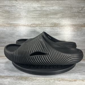 Crocs Men’s Mellow Black Recovery Flip Flop Slide Sandals Size 12